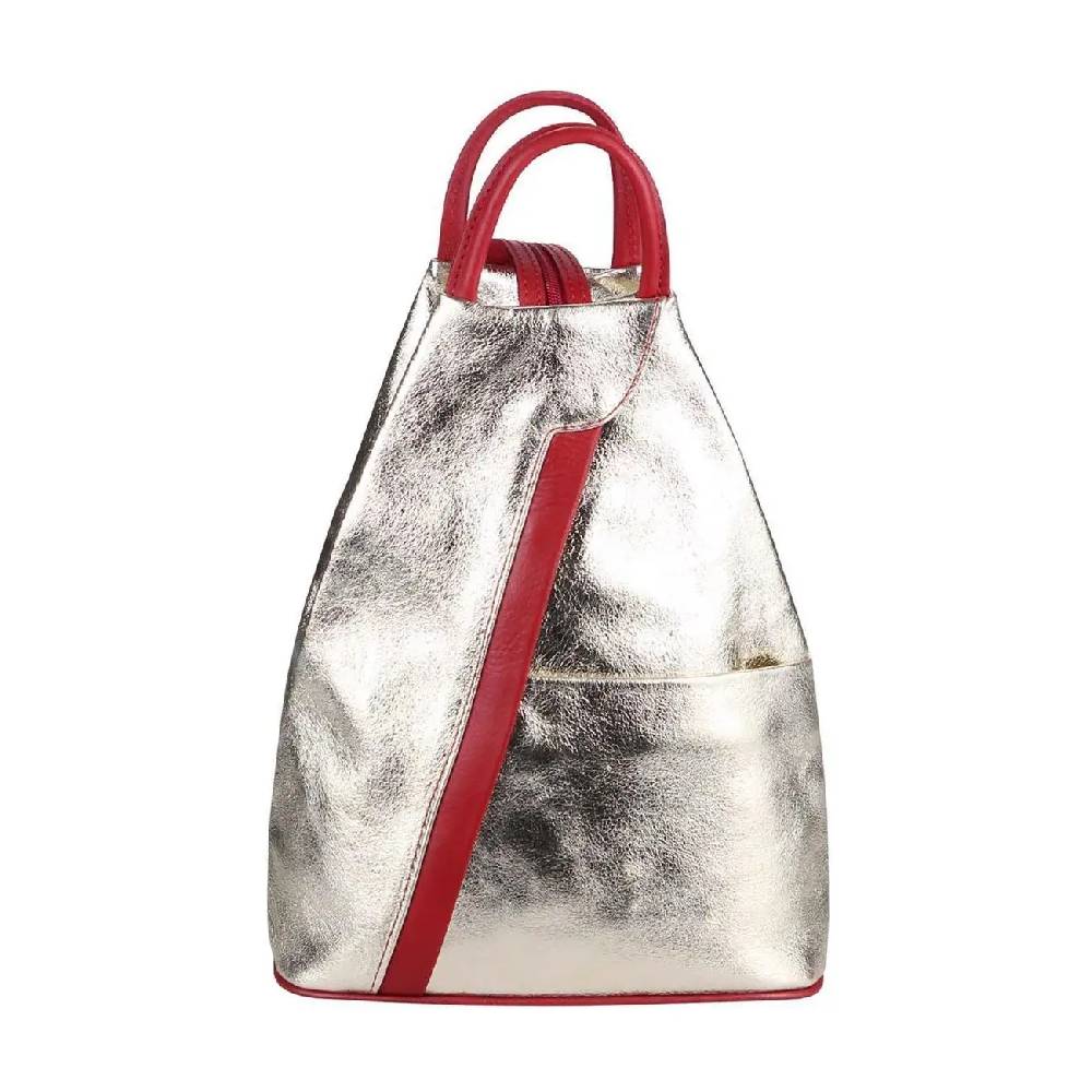 Made in Italy Damen echt Leder Rucksack Backpack Lederrucksack Top Angebot