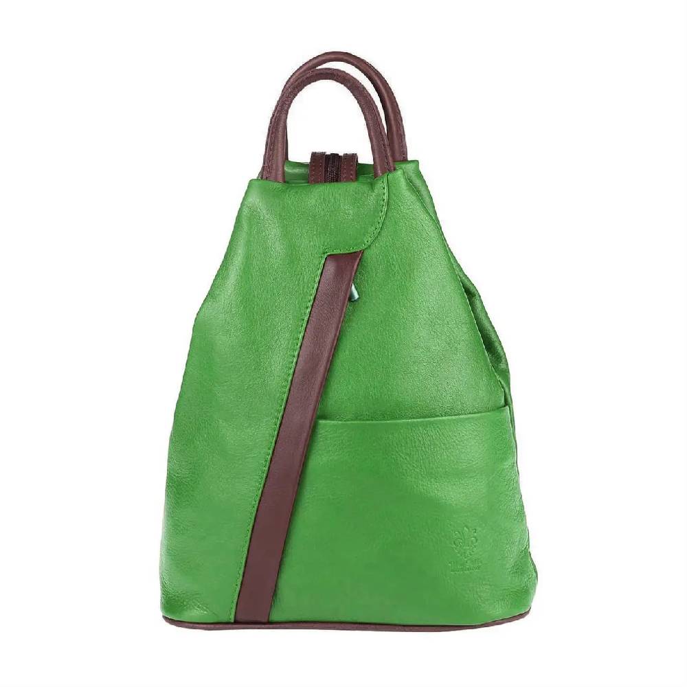 Made in Italy Damen echt Leder Rucksack Backpack Lederrucksack Top Angebot