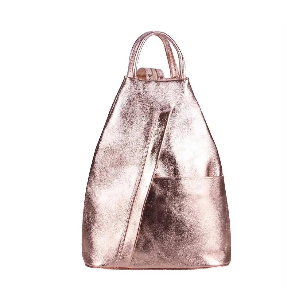Made in Italy Damen echt Leder Rucksack Backpack Lederrucksack Top Angebot