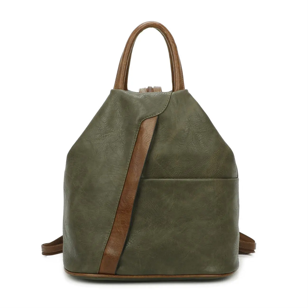 OBC Damen Rucksack Tasche Schultertasche Leder Optik Daypack Backpack Handtasche Tagesrucksack Cityrucksack Zeitlich begrenztes Angebot