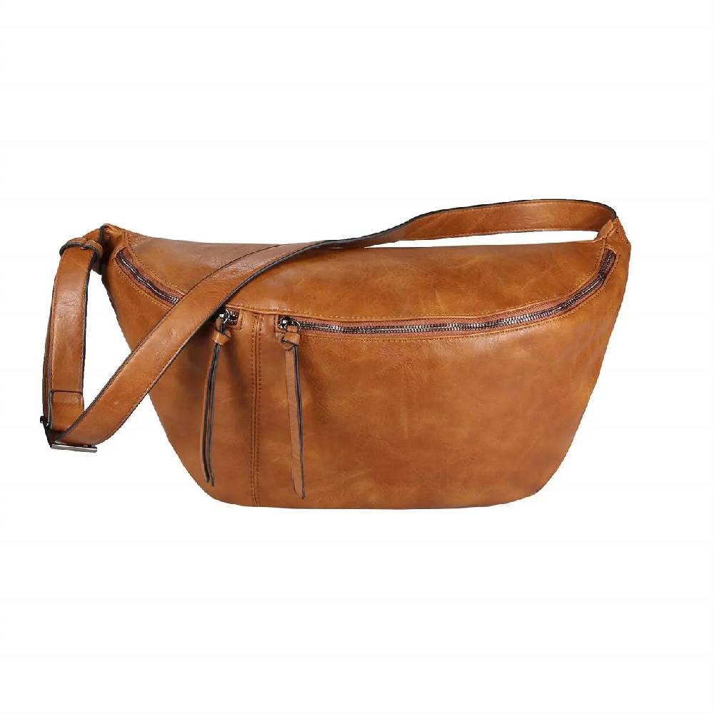 XXL Tasche Bauchtasche Hüfttasche Crossbody Schultertasche Umhängetasche Kunstleder Gürteltasche Crossover Slingntasche Unisex Bag Exklusive Angebote