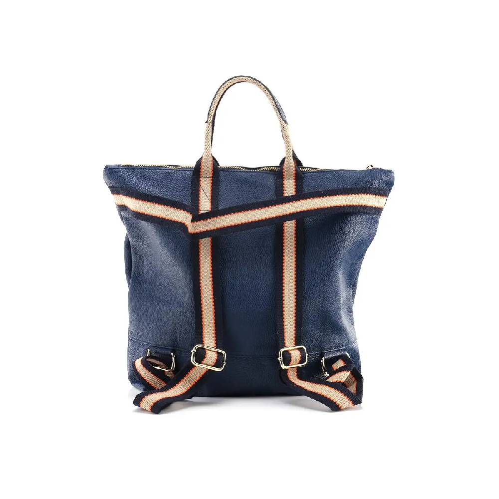 OBC Made in Italy XXL Damen Leder Rucksack Tasche Shopper Handtasche Schultertasche Cityrucksack Daypack Ledertasche Freizeitrucksack Blitzangebot