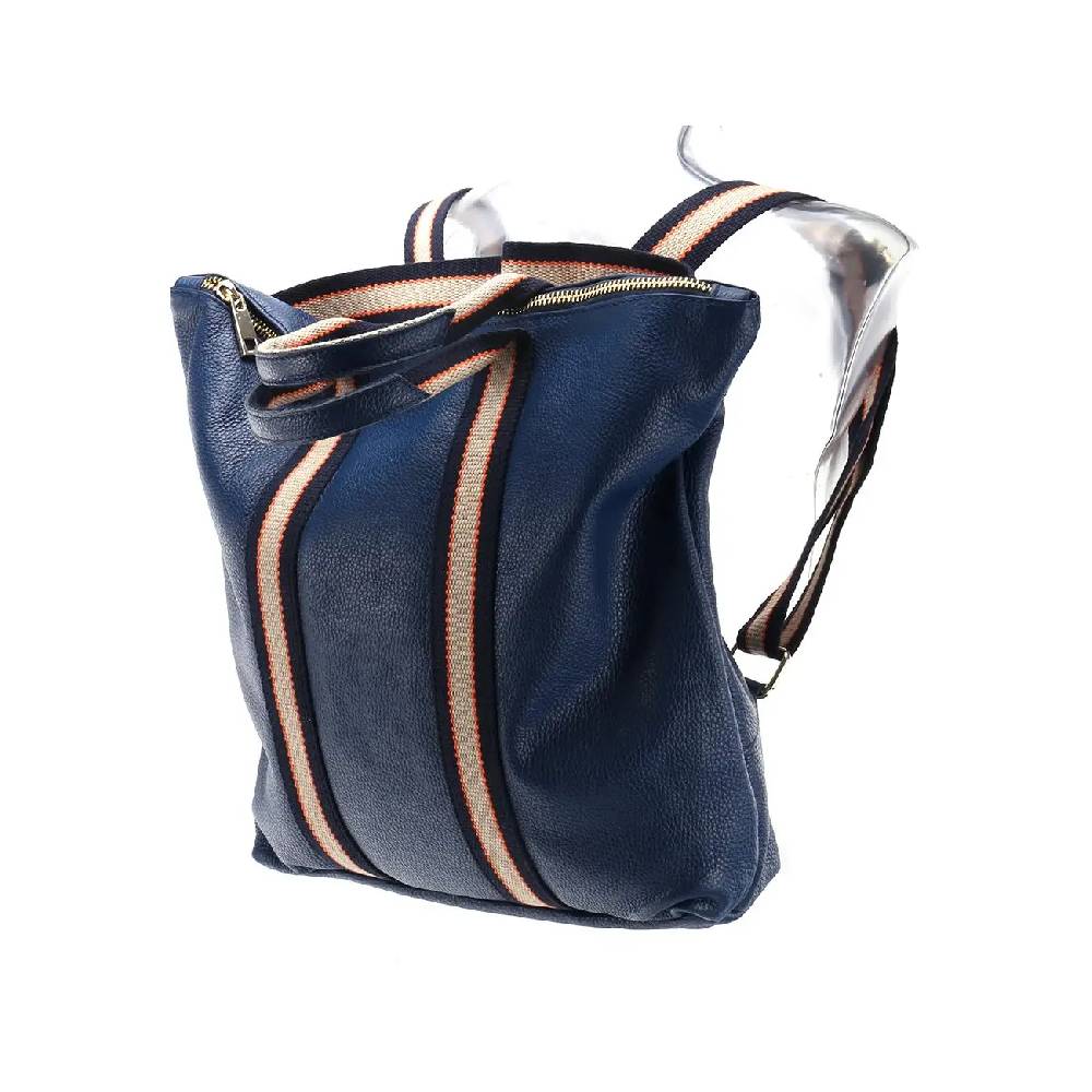 OBC Made in Italy XXL Damen Leder Rucksack Tasche Shopper Handtasche Schultertasche Cityrucksack Daypack Ledertasche Freizeitrucksack Blitzangebot