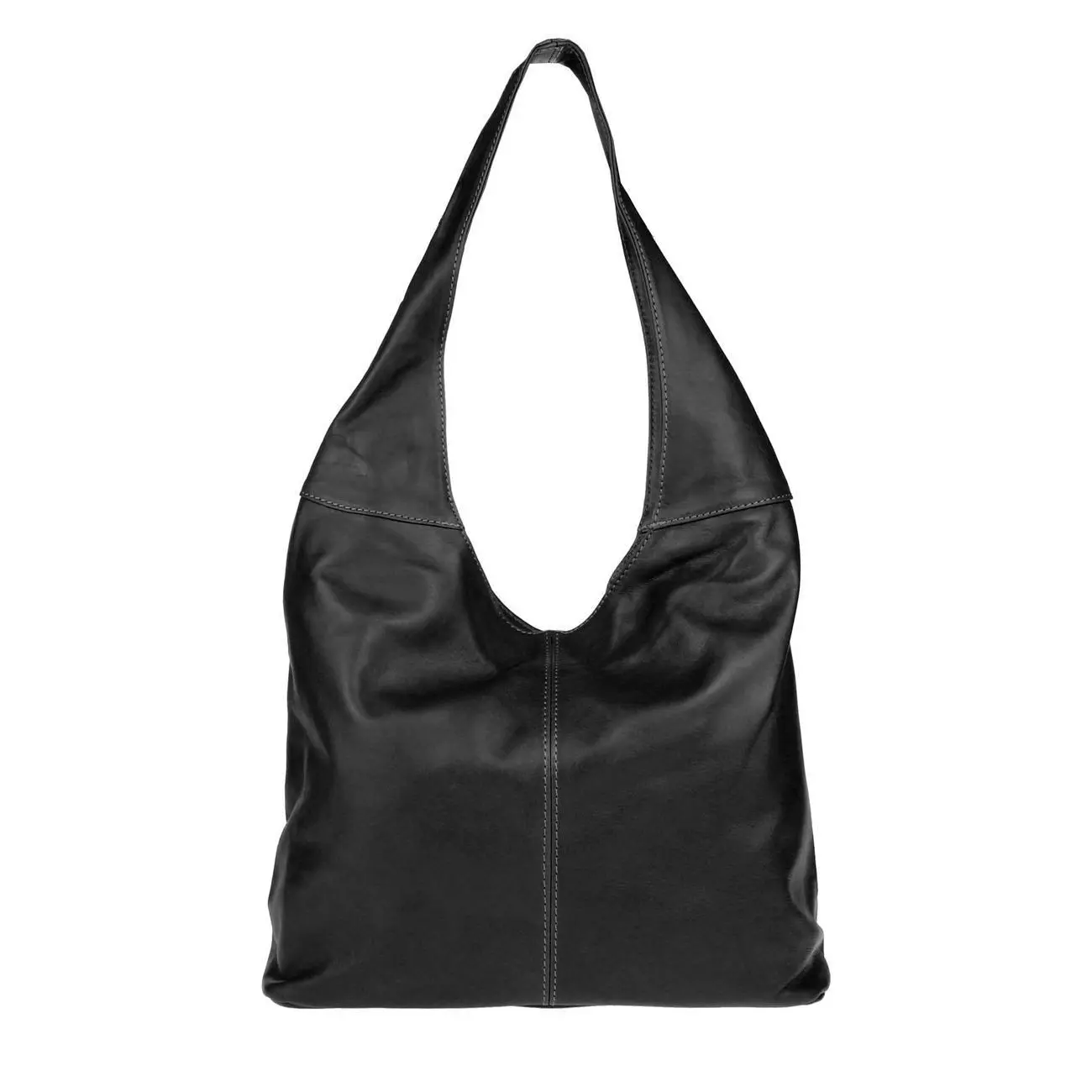 OBC Made in Italy Damen Leder Tasche Shopper Schultertasche Umhängetasche Handtasche Beuteltasche Hobo Bag Ledertasche Nappaleder Bestseller