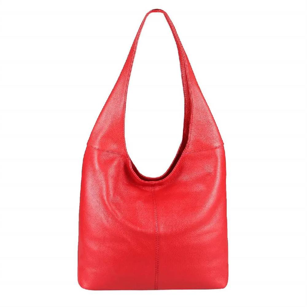 OBC Made in Italy Damen Leder Tasche Shopper Schultertasche Umhängetasche Handtasche Beuteltasche Hobo Bag Ledertasche Nappaleder Bestseller
