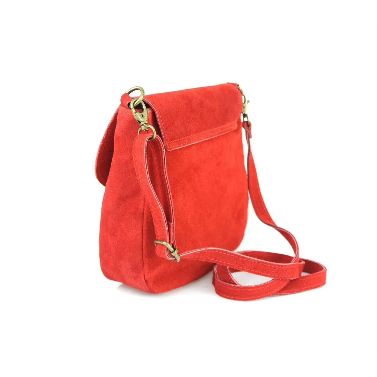 Made in Italy DAMEN LEDER TASCHE Messenger Bag Henkeltasche Wildleder Handtasche Umhängetasche Ledertasche Schultertasche Beuteltasche Fransen Cross-Over Tägliche Deals