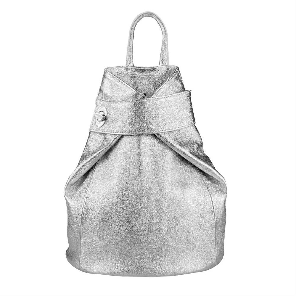 OBC Made in Italy Damen echt Leder Rucksack Daypack Lederrucksack Tasche Schultertasche Ledertasche Handgepäck Nappaleder Reiserucksack Shopper Super Sparpreis