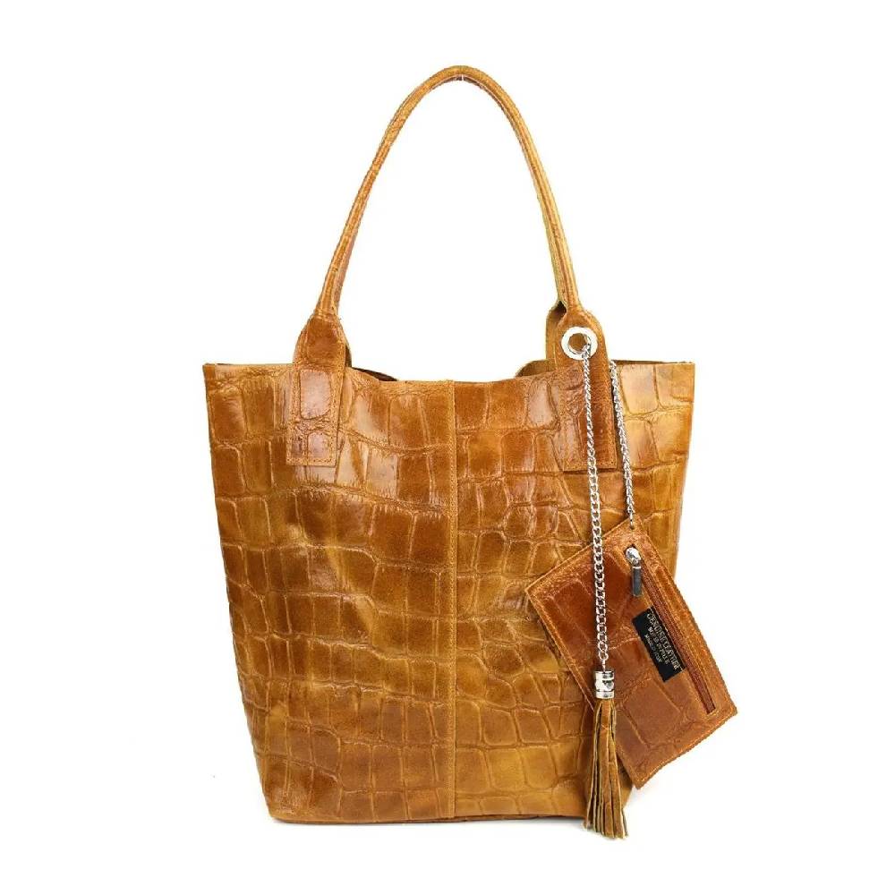MADE IN ITALY DAMEN XXL LEDER TASCHE Wildleder Shopper Schultertasche + Schmucktasche Kostenlose Rückgabe