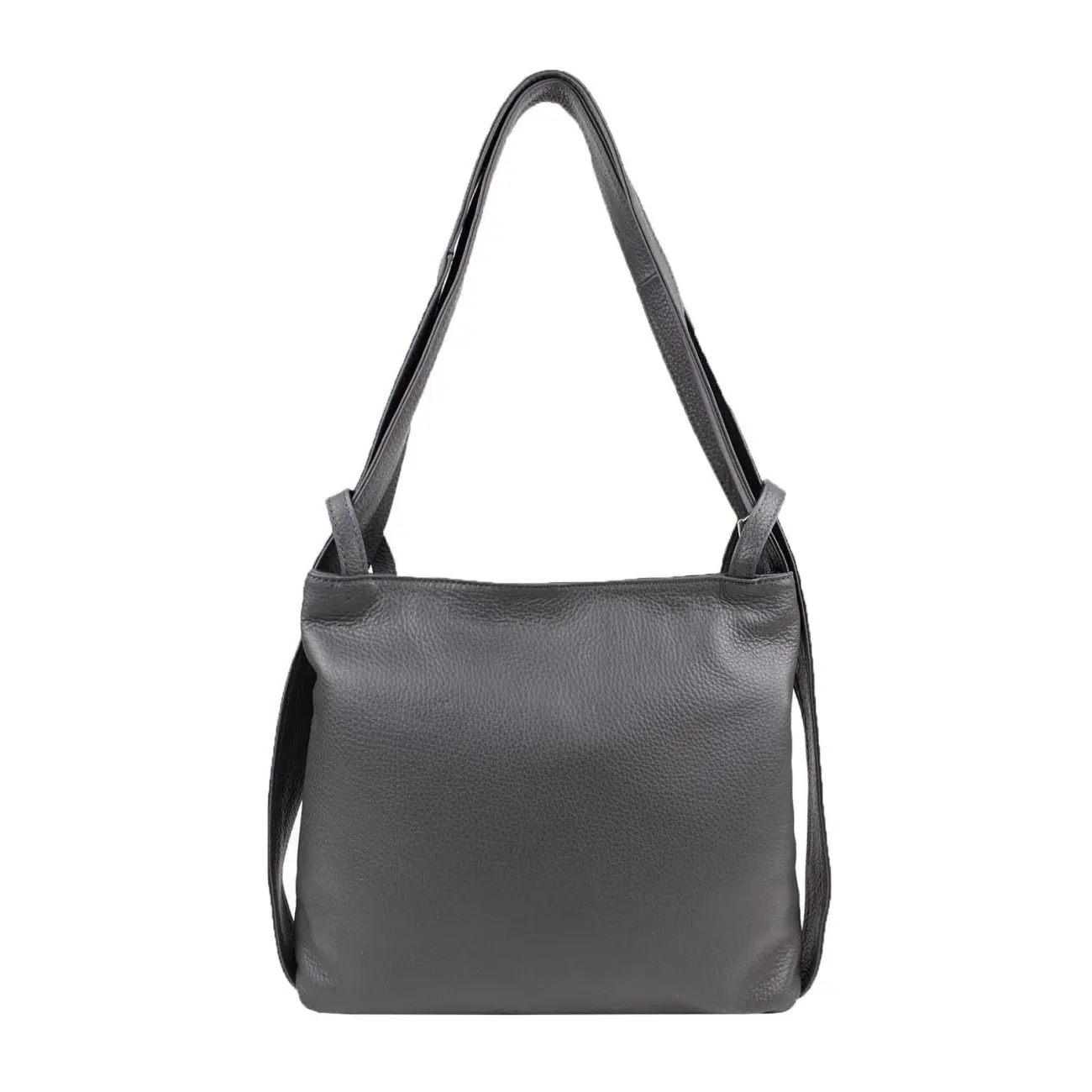 MADE IN ITALY OBC Damen Tasche Rucksack 2in1 Umhängetasche Schultertasche Daypack Rucksacktasche Handtasche Ledertasche klein Letzte 3 Tage