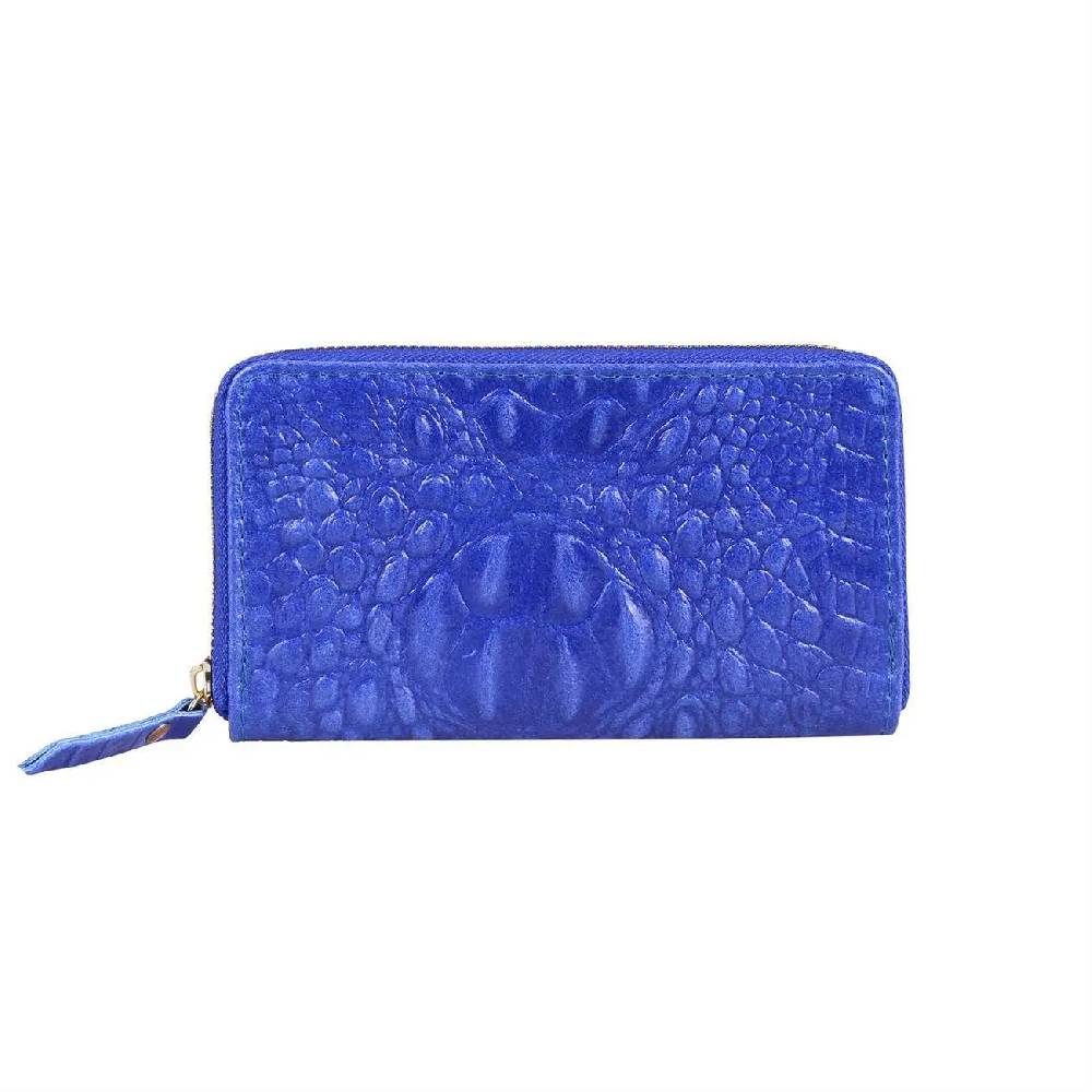 Made in Italy Damen Leder Geldbörse Kroko Wallet Portemonnaie Portafoglio Brieftasche Börse Geldbeutel Ledertasche Kreditkartenetui Bis zu 65% Rabatt