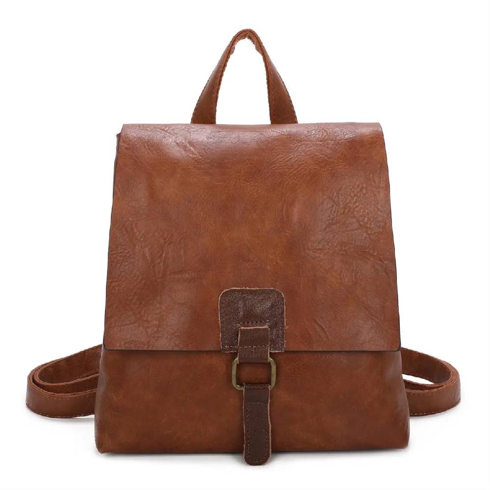 OBC Damen Rucksack Tasche Crossbody Handtasche Messenger Schultertasche Umhängetasche Shopper Vintage Kuriertasche Überschlagtasche Leder Optik Nur für heute
