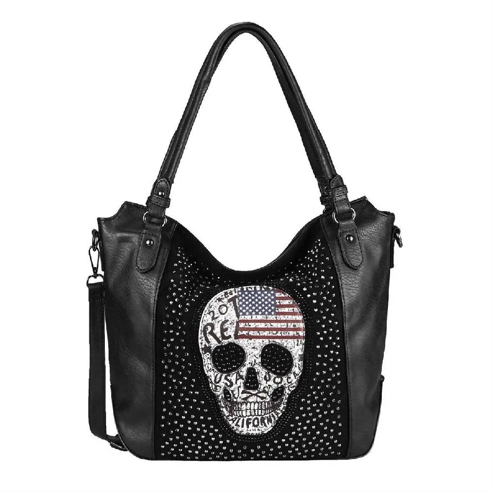 OBC Damen Totenkopf Skull Tasche Schultertasche Rucksack Umhängetasche Handtasche Bis zu 55% Rabatt