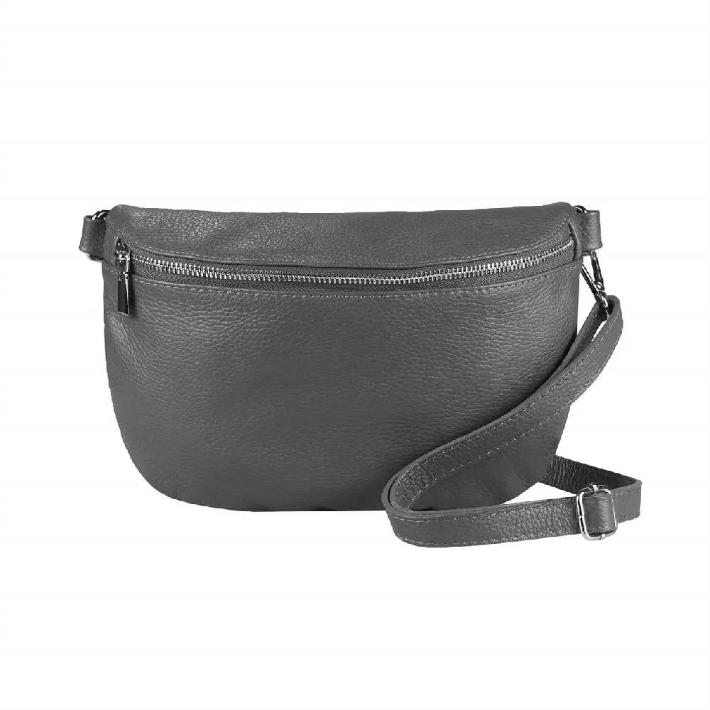 Made in Italy Damen Leder Tasche Gürteltasche Crossbody Hüfttasche Bauchtasche Umhängetasche Cross-Over Bodybag Schultertasche Handytasche Schminktasche Kosmetiktasche OBC 1054 Nur noch ein Tag übrig