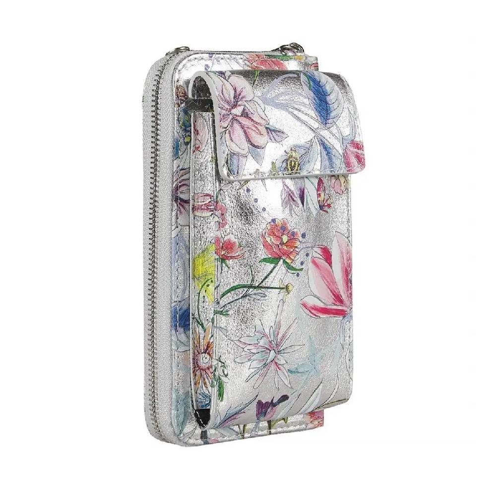 OBC Made in Italy Damen Leder Handytasche Tasche Umhängetasche Geldbörse Schultertasche Brieftasche Smartphone Geldtasche Ledertasche Crossbody Abendtasche Handy bis 6,5 Zoll Clearance-Verkauf