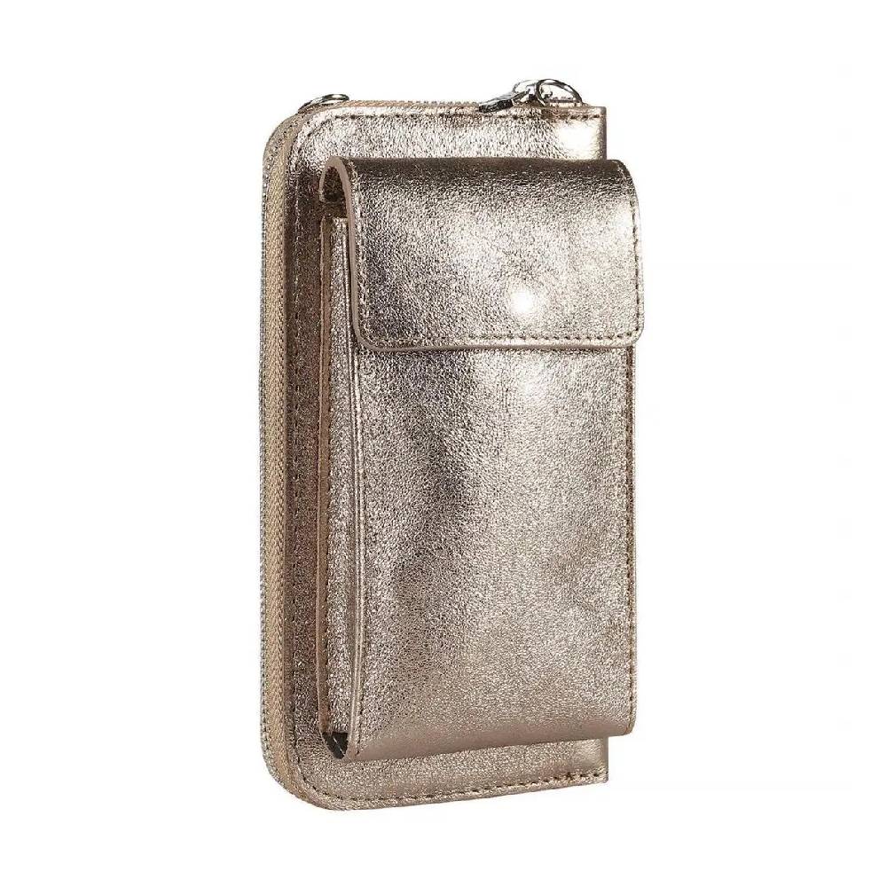 OBC Made in Italy Damen Leder Handytasche Tasche Umhängetasche Geldbörse Schultertasche Brieftasche Smartphone Geldtasche Ledertasche Crossbody Abendtasche Handy bis 6,5 Zoll Clearance-Verkauf