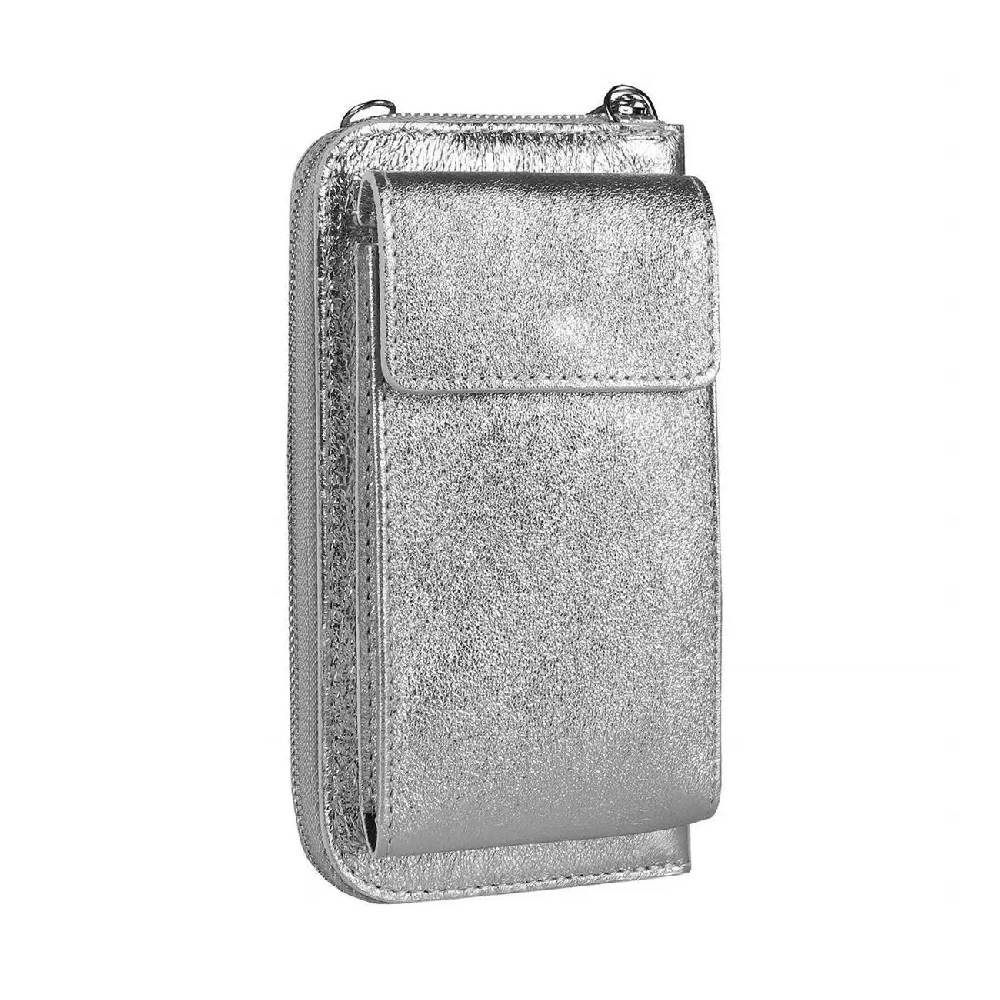 OBC Made in Italy Damen Leder Handytasche Tasche Umhängetasche Geldbörse Schultertasche Brieftasche Smartphone Geldtasche Ledertasche Crossbody Abendtasche Handy bis 6,5 Zoll Clearance-Verkauf