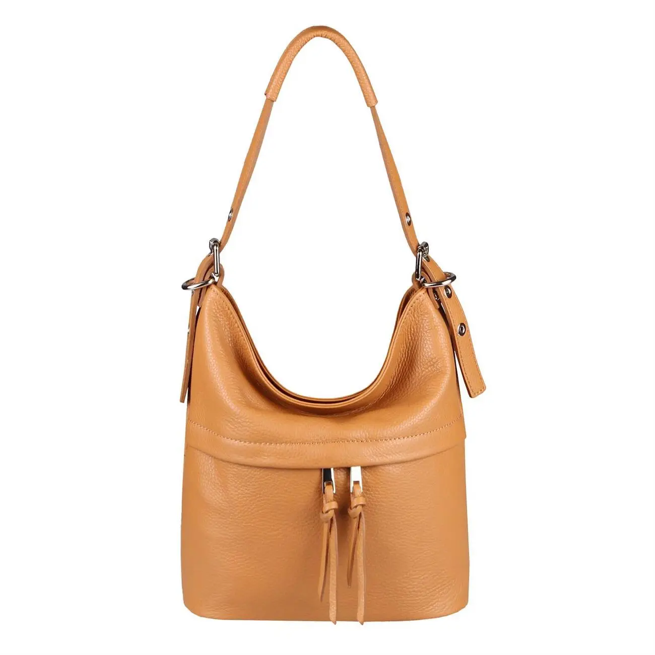 Made in Italy DAMEN ECHTLEDER TASCHE Handtasche Umhängetasche Ledertasche Schultertasche Beuteltasche Umhängetasche Cross-Over Speichern exportieren