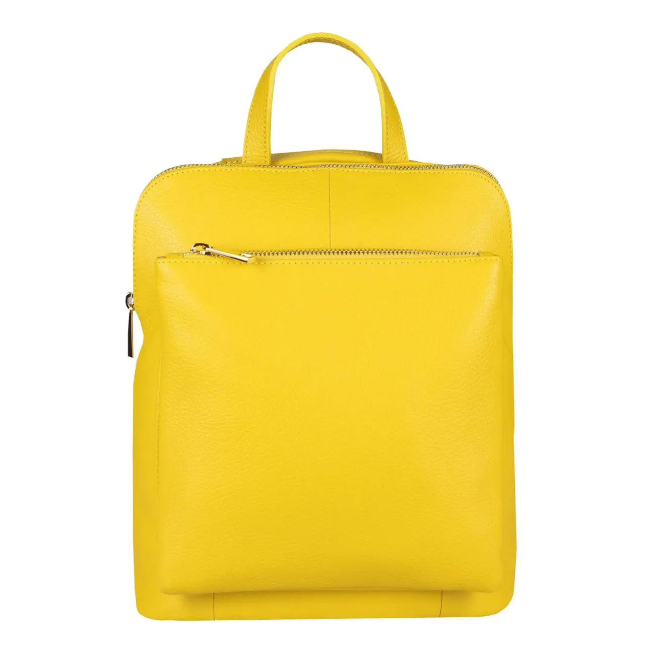 OBC Made in Italy Damen echt Leder Rucksack Daypack Lederrucksack Tasche Schultertasche Ledertasche Handgepäck Nappaleder Black Friday Preise