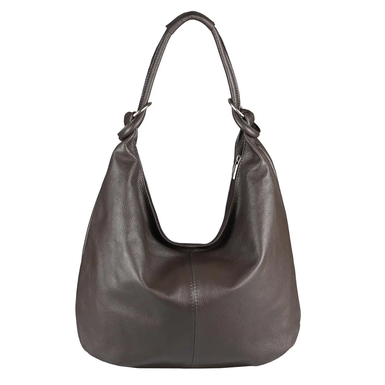 ITALY DAMEN Echt LEDER HAND-TASCHE Schultertasche Shopper Umhängetasche Beuteltasche Metallic Bag Im Verkauf