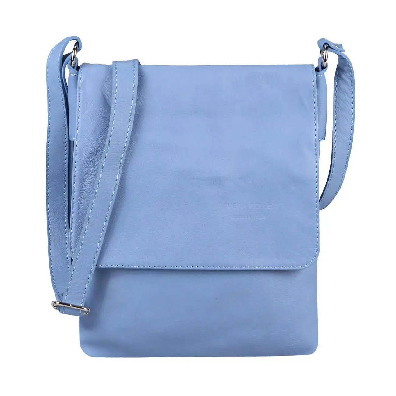 OBC Made in Italy Damen Leder Tasche Umhängetasche Schultertasche Crossbody Handtasche Ledertasche Nappaleder Cross-Over Body Bag Shopping Messenger Angebote