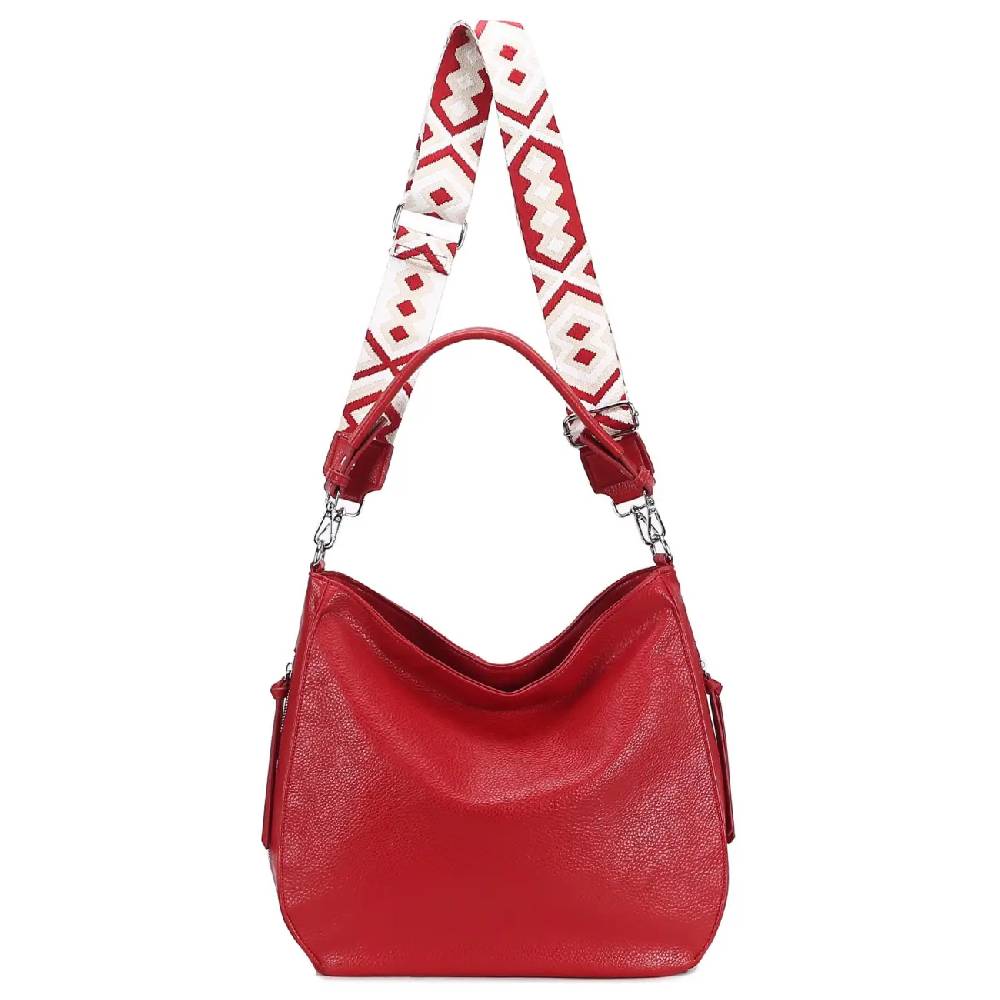 OBC Damen Tasche XXL Shopper Hobo Bag Schultertasche Crossbody Umhängetasche Beuteltasche Handtasche Crossover Leder Optik Fabrikpreis
