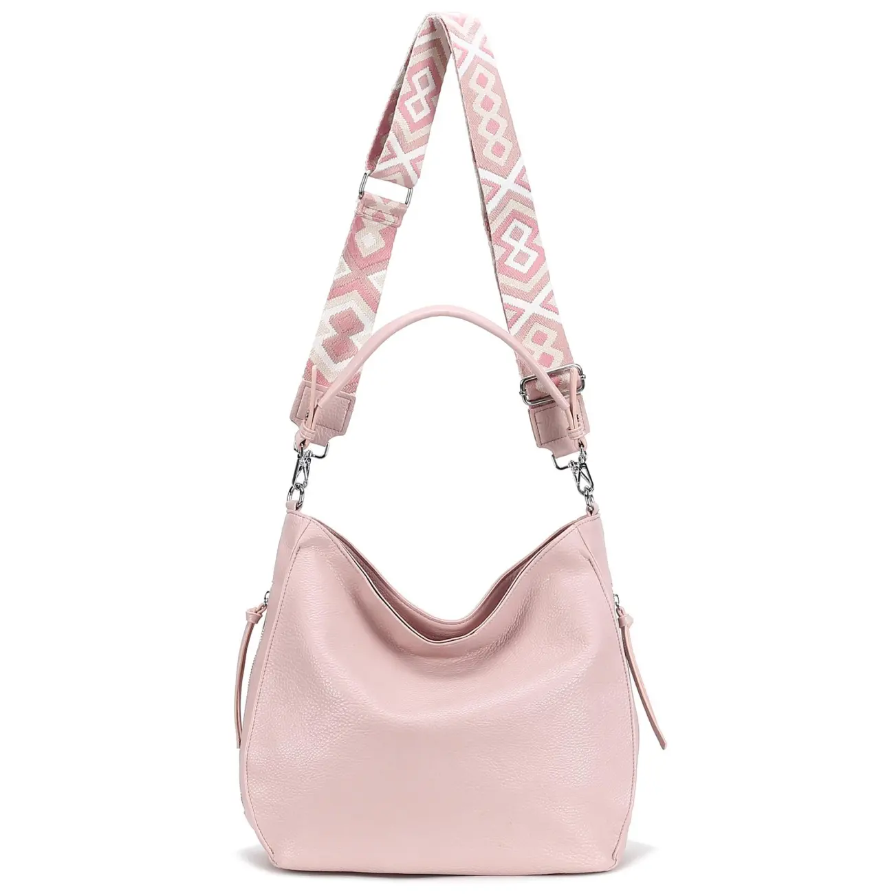 OBC Damen Tasche XXL Shopper Hobo Bag Schultertasche Crossbody Umhängetasche Beuteltasche Handtasche Crossover Leder Optik Fabrikpreis