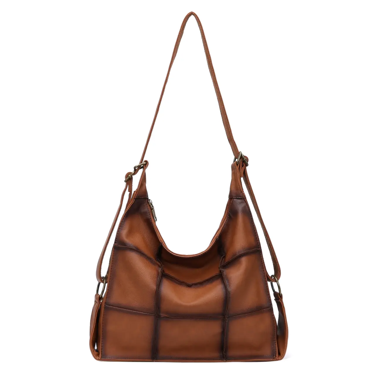 OBC Damen XXL Tasche Shopper Vintage Tote Bag Handtasche Umhängetasche Schultertasche Beuteltasche Leder Optik Reise Hobo Bag Crossbody Sonderangebot