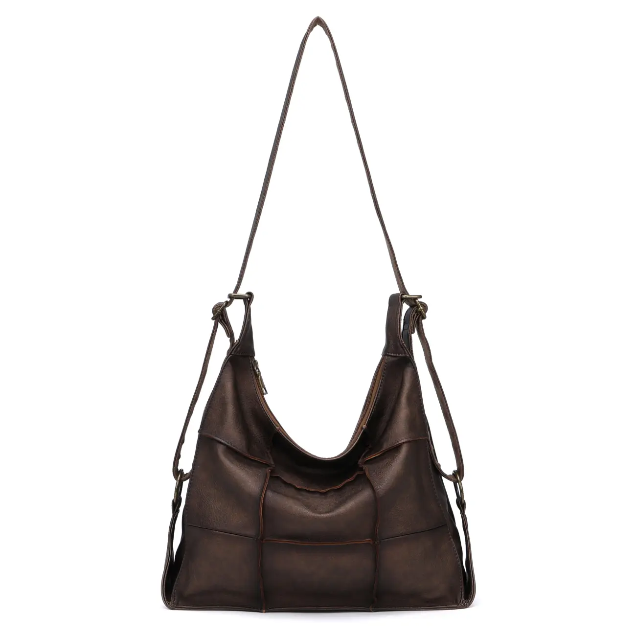 OBC Damen XXL Tasche Shopper Vintage Tote Bag Handtasche Umhängetasche Schultertasche Beuteltasche Leder Optik Reise Hobo Bag Crossbody Sonderangebot