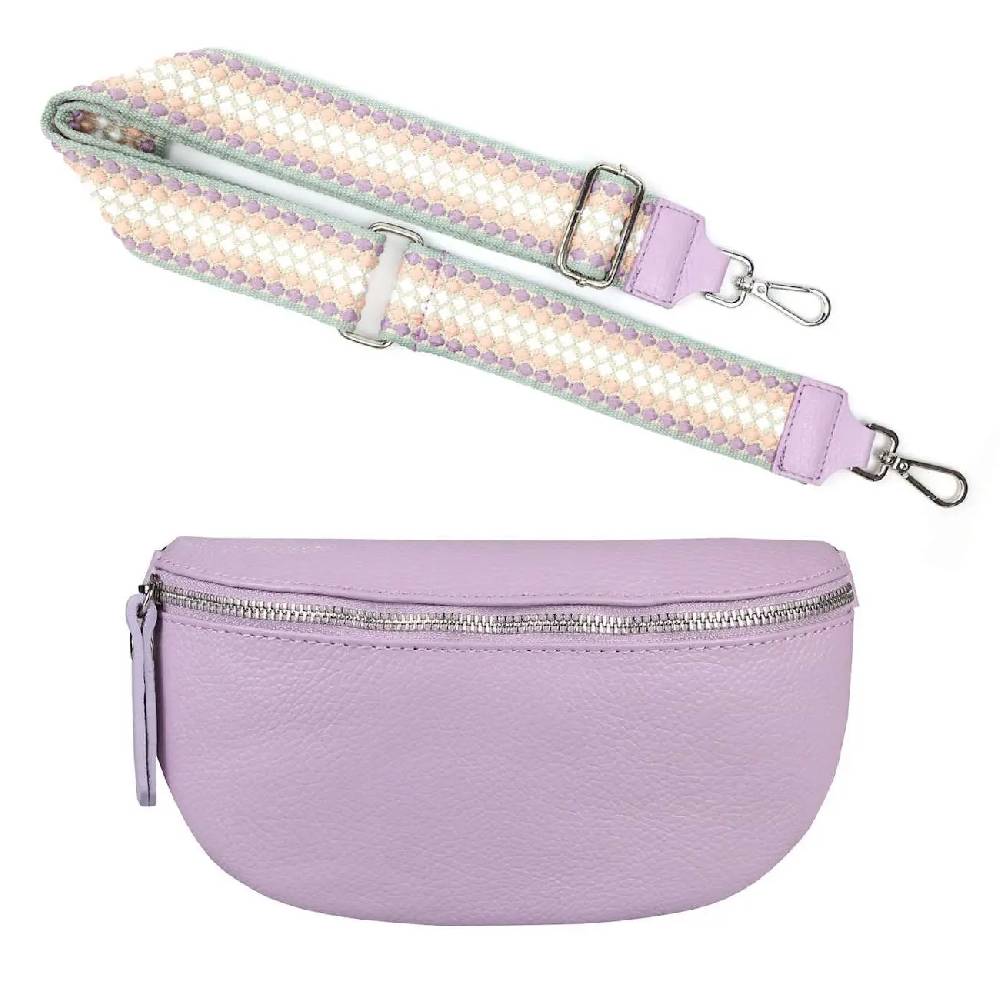 Made in Italy OBC DAMEN SET Gürteltasche + Schultergurt LEDER Crossbody Hüfttasche Bauchtasche Umhängetasche Brusttasche CrossOver Bodybag Schultertasche Handytasche Geldtasche Tasche Kosmetiktasche Rabatt