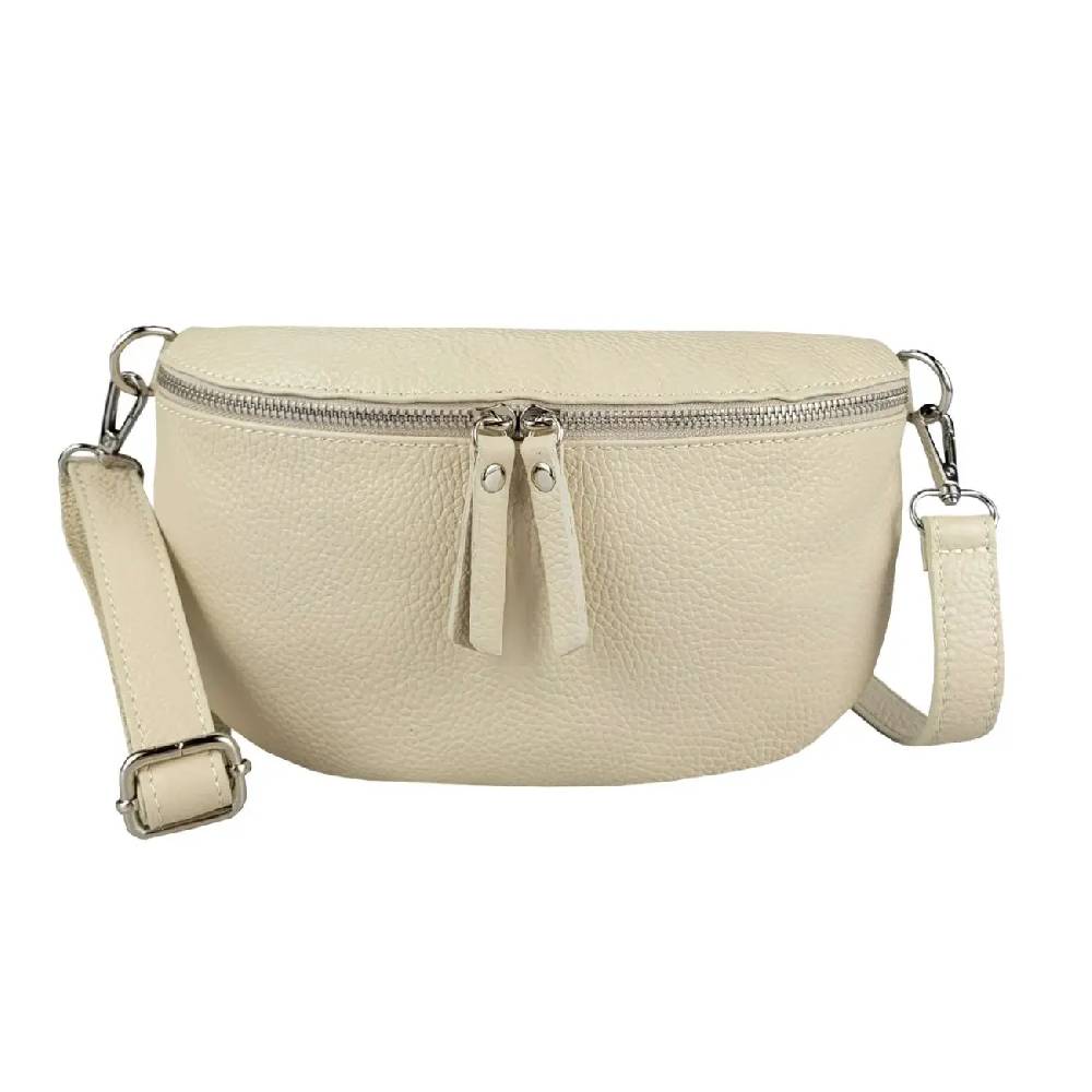 OBC Made in Italy Damen Leder Tasche Handytasche Gürteltasche Crossbody Hüfttasche Bauchtasche Umhängetasche Cross-Over Bodybag Schultertasche Kosmetiktasche Großer Ausverkauf