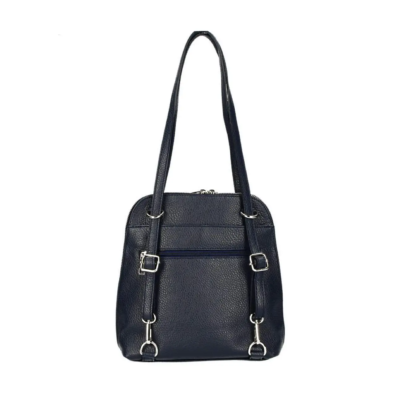 MADE IN ITALY OBC Damen Leder Tasche Rucksack 2in1 Umhängetasche Schultertasche Daypack Rucksacktasche Handtasche Ledertasche Preisnachlass