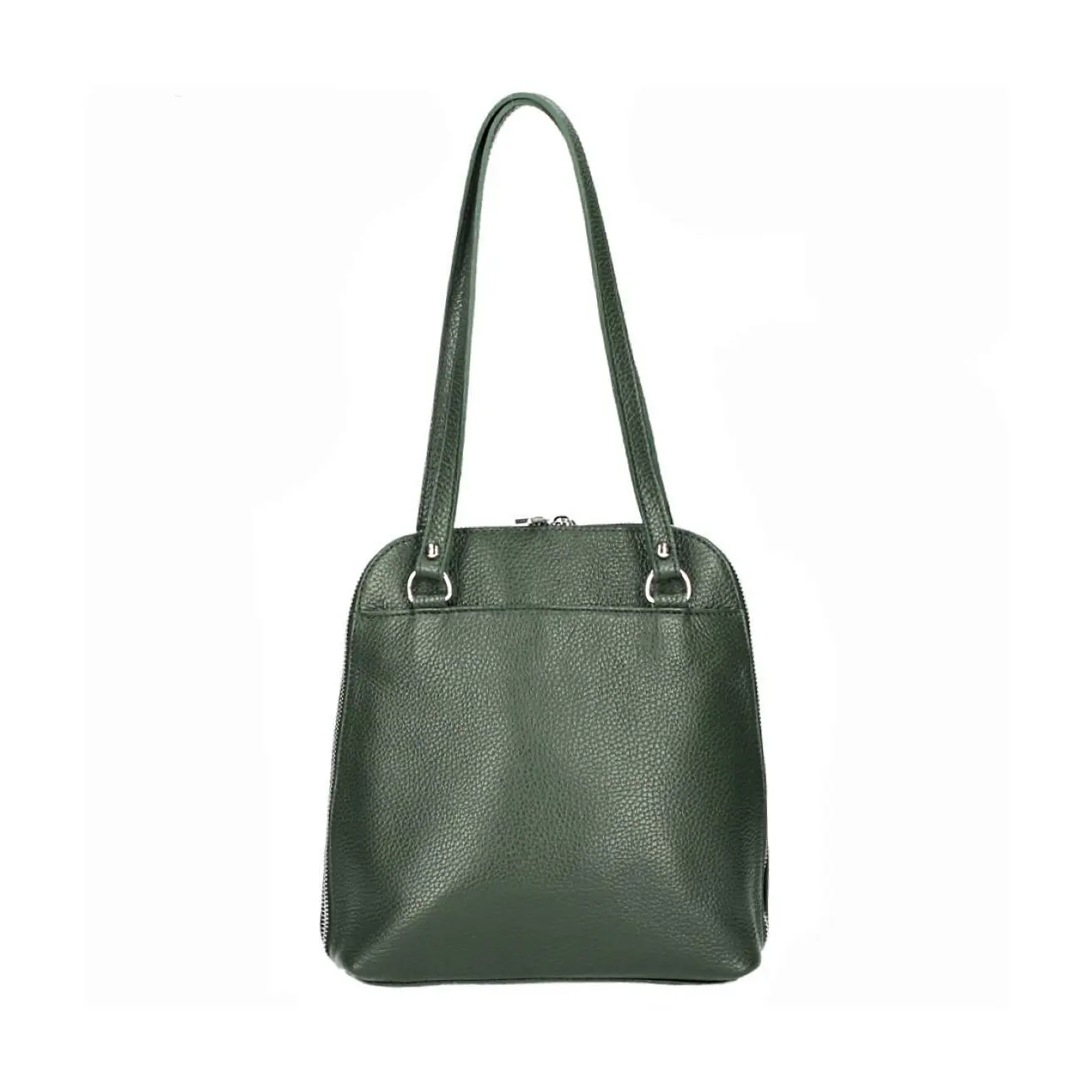 MADE IN ITALY OBC Damen Leder Tasche Rucksack 2in1 Umhängetasche Schultertasche Daypack Rucksacktasche Handtasche Ledertasche Preisnachlass