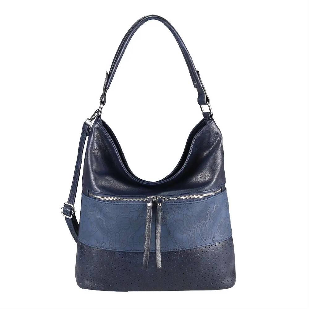 OBC Damen Tasche Blumen Shopper Tote Bag Handtasche Umhängetasche Schultertasche Beuteltasche Leder Optik Hobo Crossbody Weihnachtsangebot