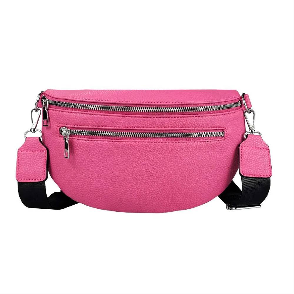 OBC Damen Tasche Gürteltasche Crossbody Leder Optik Hüfttasche Bauchtasche Umhängetasche Cross-Over Bodybag Schultertasche Handytasche Leder Optik Jubiläumsangebot