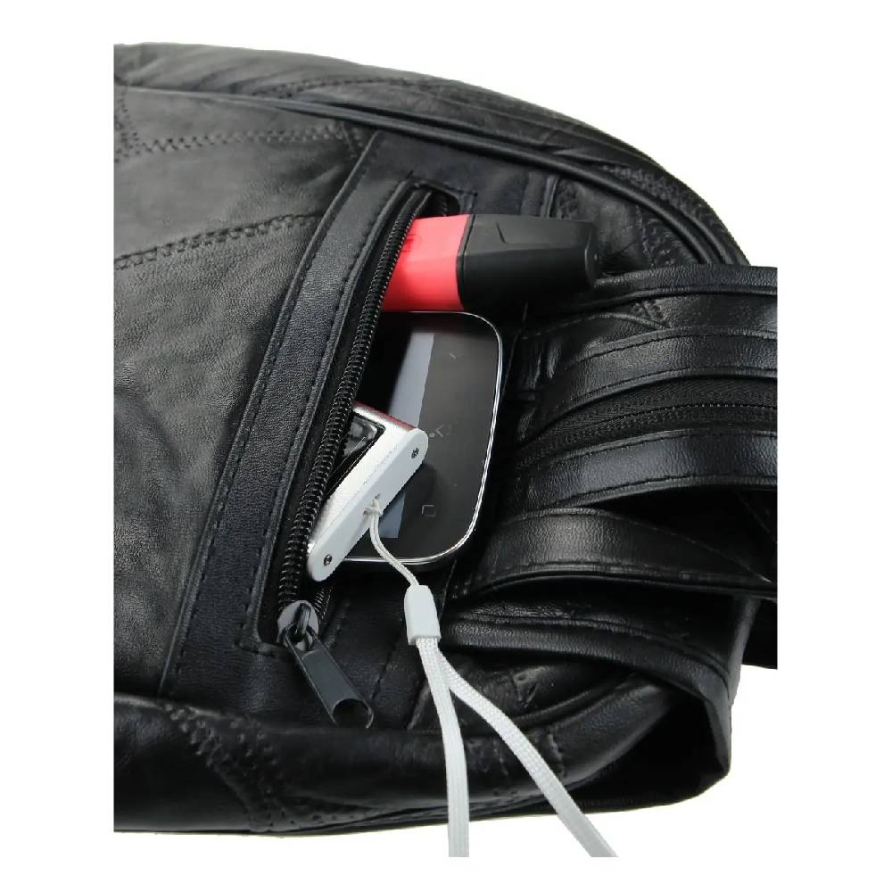 OBC kleiner DAMEN RUCKSACK Cityrucksack echtes Leder Mini Tasche Schultertasche Lederrucksack Damentasche Stadtrucksack Ledertasche CrossBag BodyBag CrossOver Lamm Nappaleder Lagerräumung