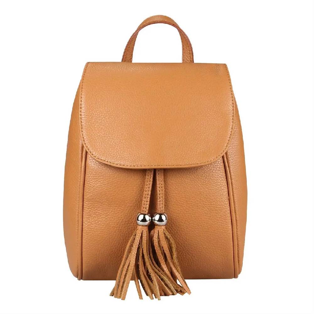 OBC Made in Italy Damen Echt Leder Rucksack Cityrucksack Backpack Daypack Schultertasche Lederrucksack Handtasche Stadtrucksack Heißer Verkauf