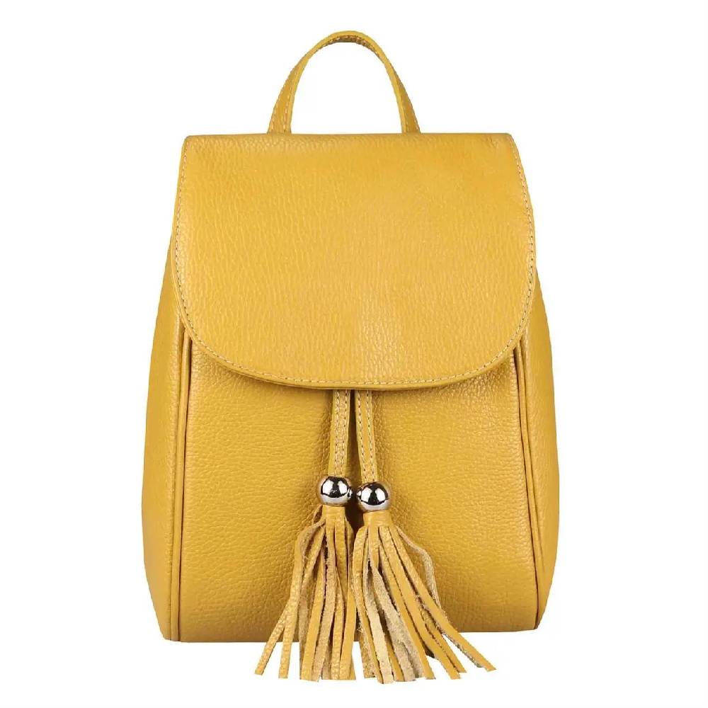 OBC Made in Italy Damen Echt Leder Rucksack Cityrucksack Backpack Daypack Schultertasche Lederrucksack Handtasche Stadtrucksack Heißer Verkauf