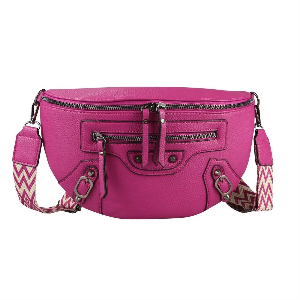 Damen Tasche Gürteltasche Umhängetasche Bodybag Brusttasche Muster Gürtel Bauchtasche Crossbody Hüfttasche Crossover Schultertasche Handytasche Leder Optik Riesige Ersparnisse
