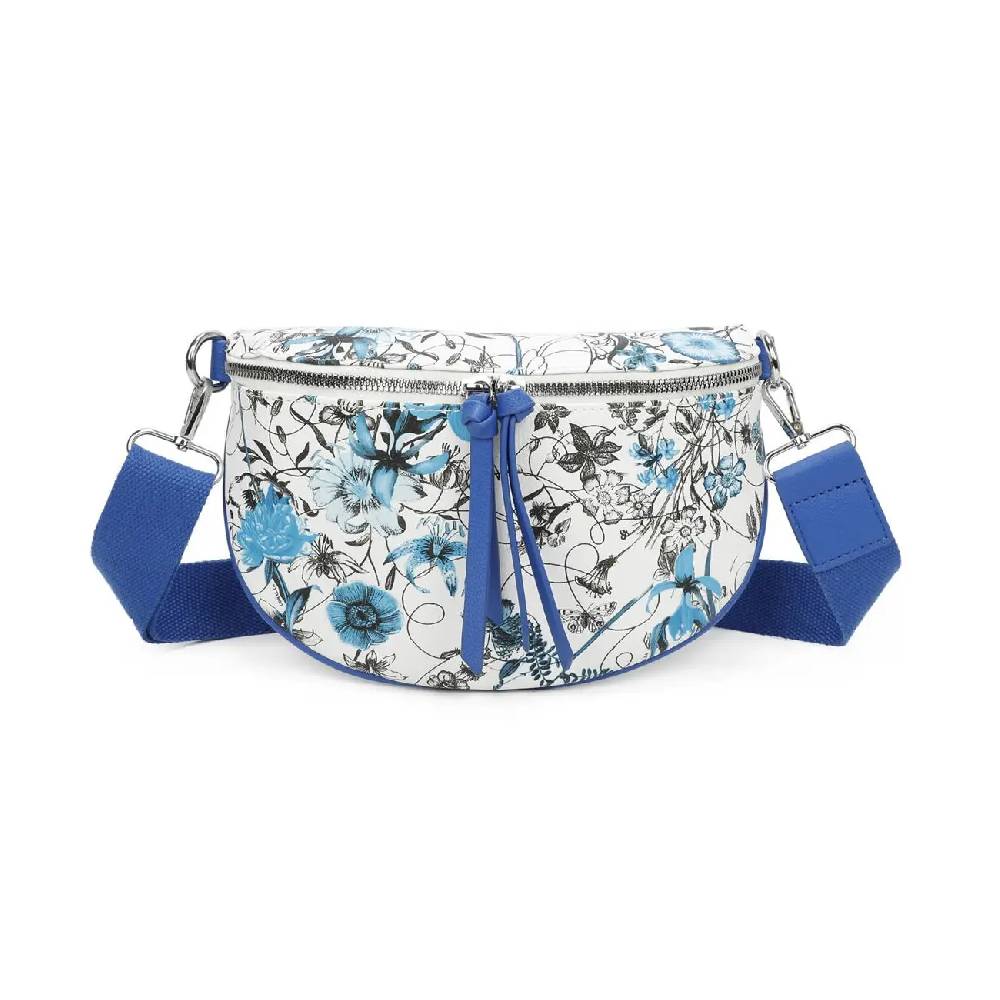OBC Damen Blumen Tasche Schultertasche Gürteltasche Crossbody Hüfttasche Bauchtasche Umhängetasche Cross-Over Bodybag Handytasche Reisetasche Kosmetiktasche Kunst-Leder Tiefpreis