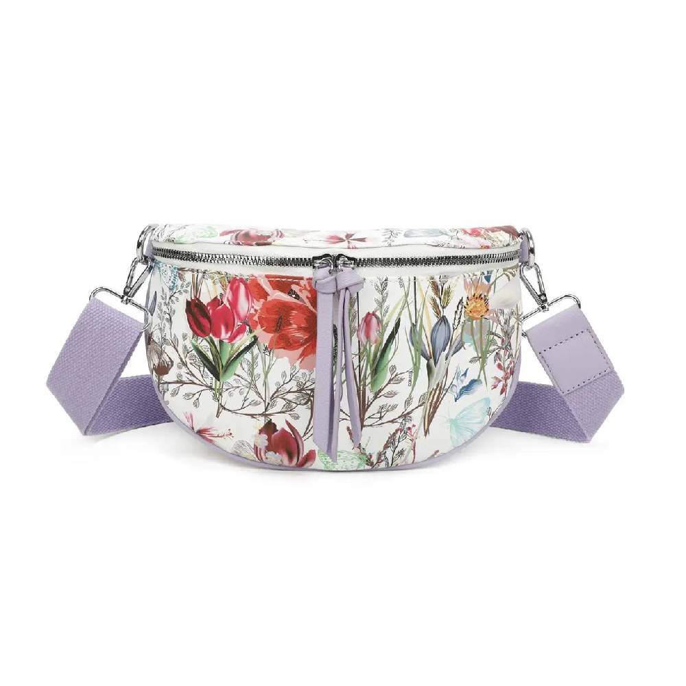 OBC Damen Blumen Tasche Schultertasche Gürteltasche Crossbody Hüfttasche Bauchtasche Umhängetasche Cross-Over Bodybag Handytasche Reisetasche Kosmetiktasche Kunst-Leder Tiefpreis