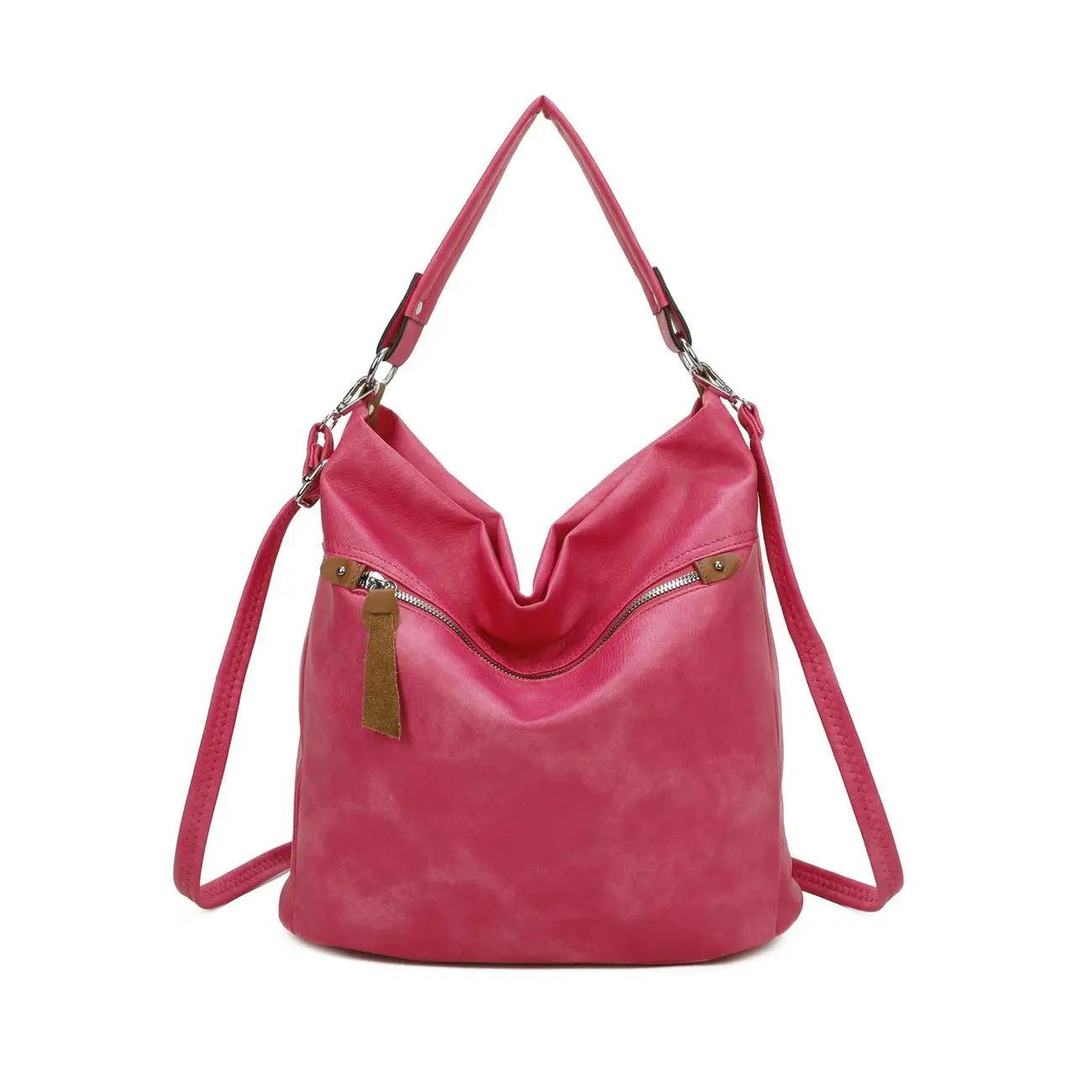 OBC DAMEN TASCHE SHOPPER Hobo-Bag Schultertasche Umhängetasche Handtasche CrossOver Damentasche Beuteltasche Henkeltasche Reise Leder Optik Begrenzte Freigabe