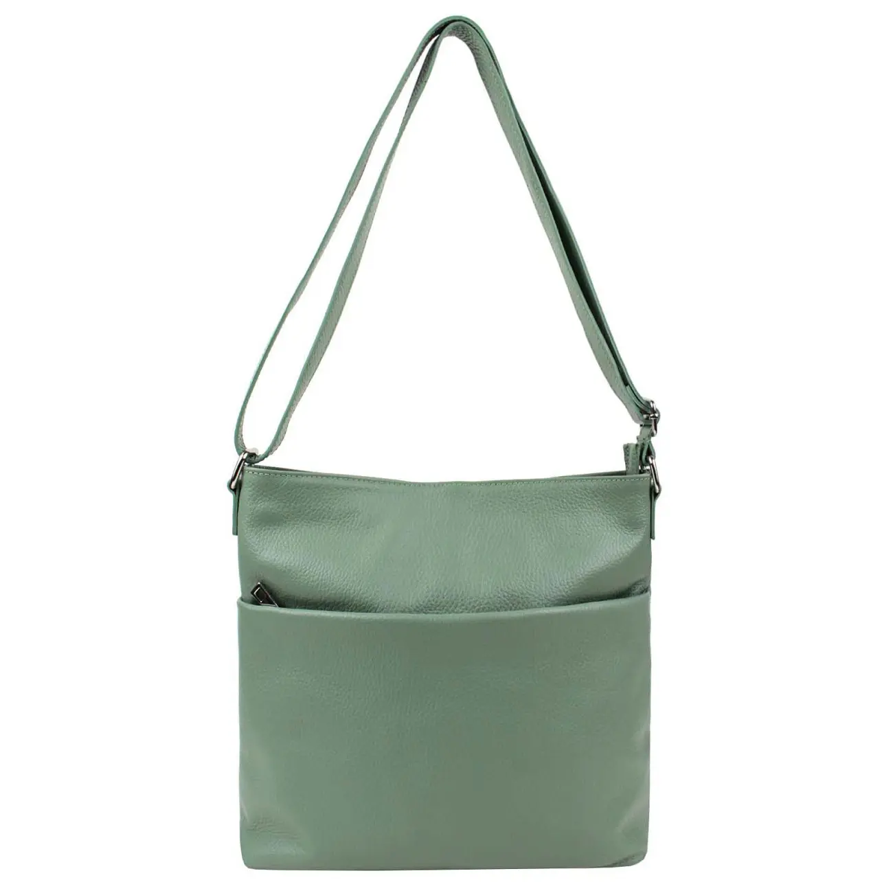 OBC Made in Italy DAMEN LEDER TASCHE Umhängetasche Crossbody Schultertasche City Bag CrossOver Ledertasche Damentasche CrossBag Letzte 3 Tage