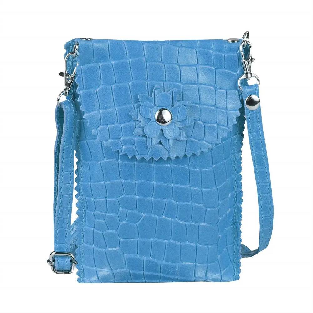 OBC Damen Leder Smartphone Tasche Umhängetasche Schultertasche Handytasche Minibag Kroko Optik Geldtasche Ledertasche Crossbody Abendtasche Neueste Stile