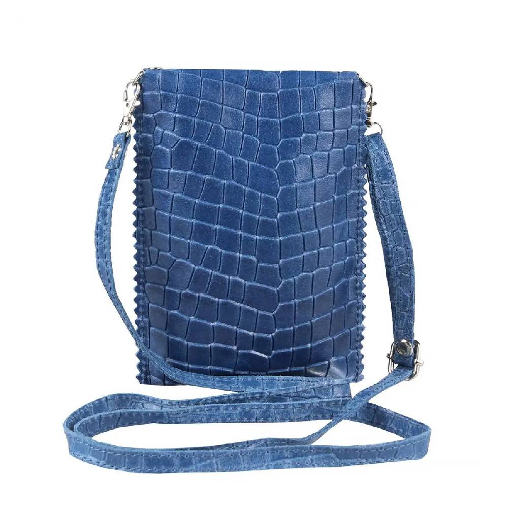 OBC Damen Leder Smartphone Tasche Umhängetasche Schultertasche Handytasche Minibag Kroko Optik Geldtasche Ledertasche Crossbody Abendtasche Neueste Stile