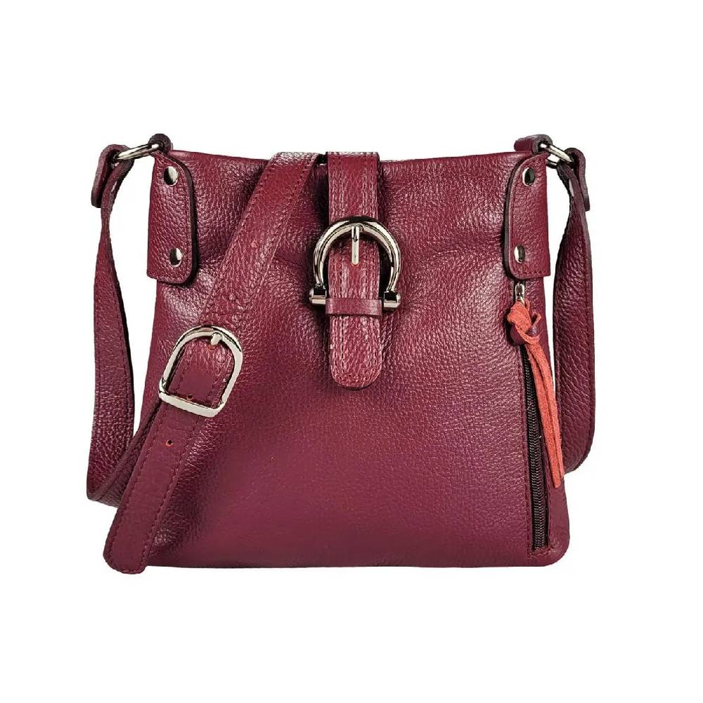 OBC Made in Italy DAMEN LEDER TASCHE Schultertasche CrossOver Handtasche Umhängetasche Bodybag Abendtasche Crossbody Ledertasche Letzter Tag