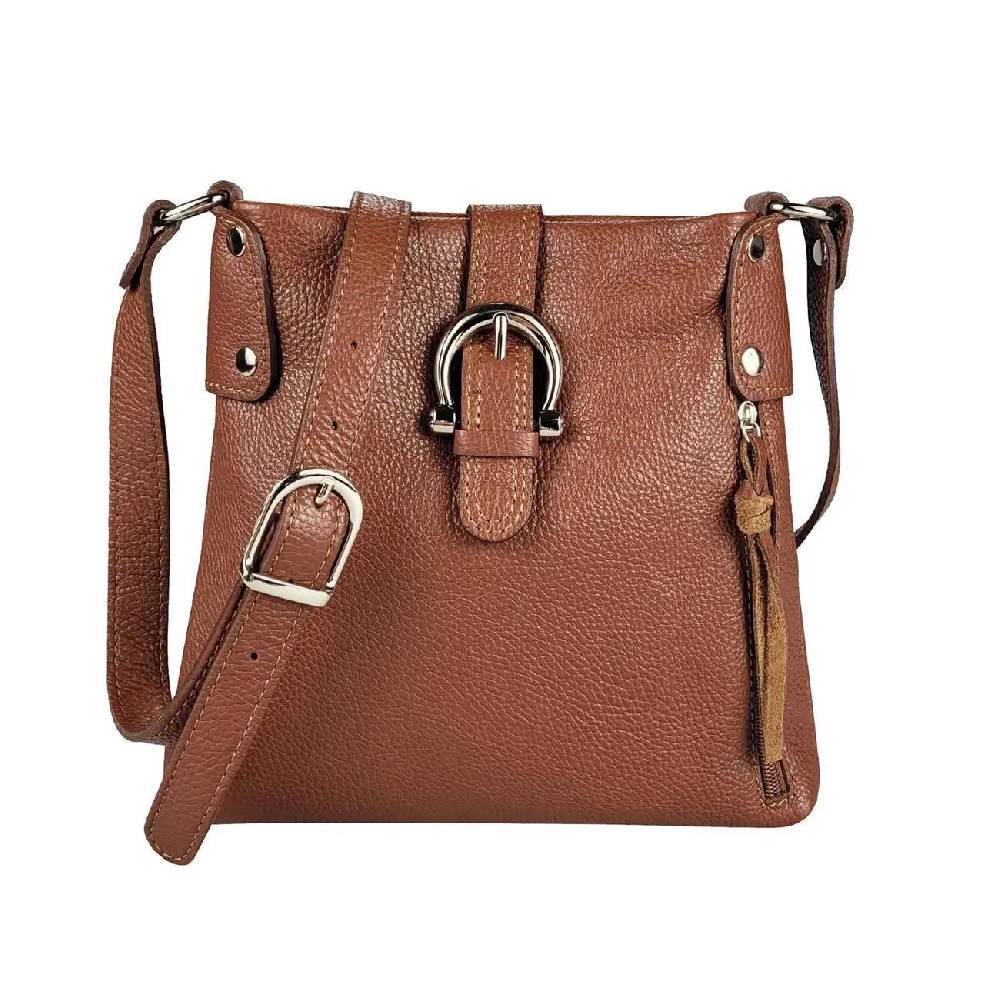 OBC Made in Italy DAMEN LEDER TASCHE Schultertasche CrossOver Handtasche Umhängetasche Bodybag Abendtasche Crossbody Ledertasche Letzter Tag