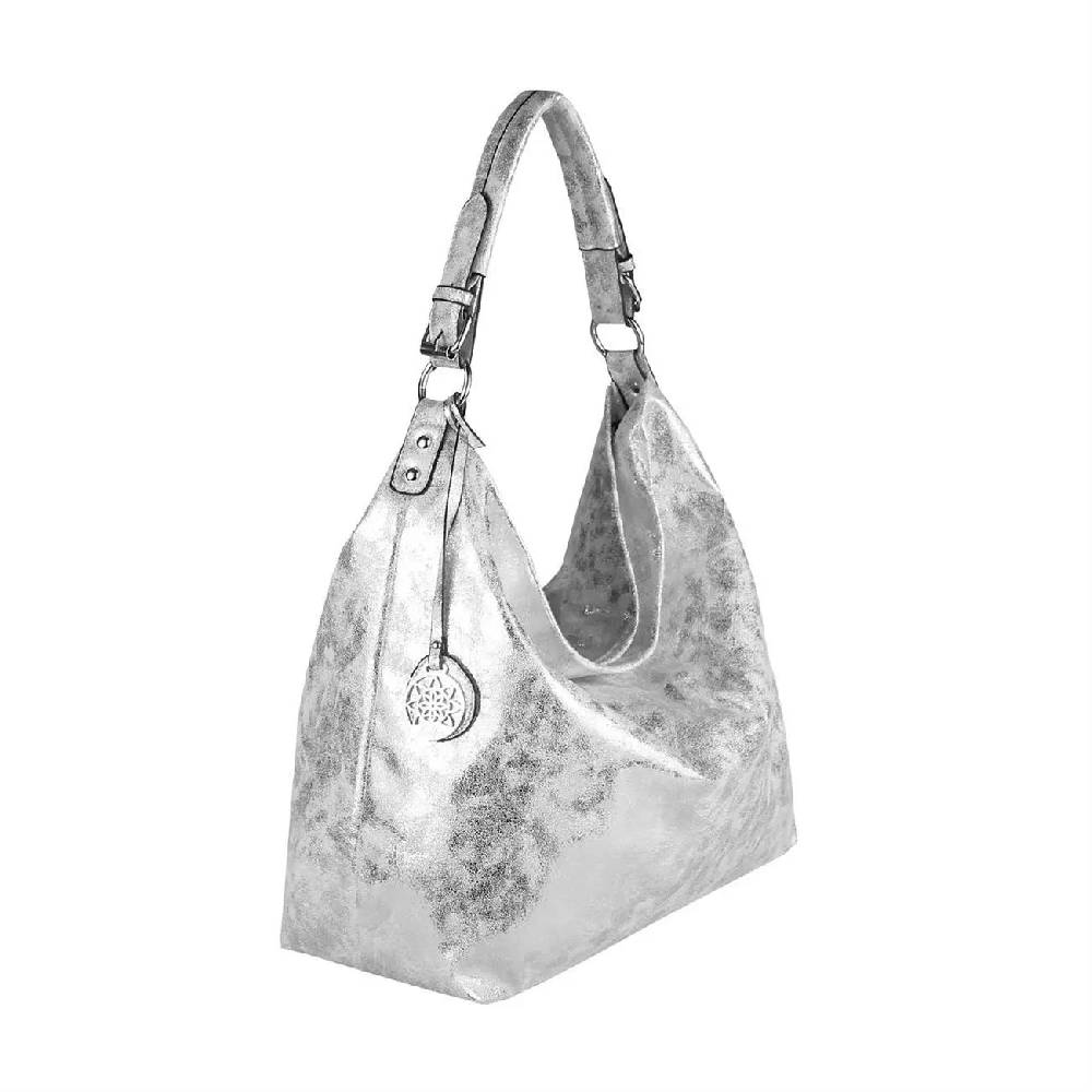 OBC DAMEN METALLIC TASCHE SHOPPER Hobo-Bag Henkeltasche Handtasche Schultertasche CROSS-OVER Umhängetasche Beuteltasche Bis zu 65% Rabatt