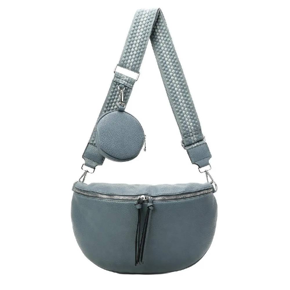 OBC XL Damen Tasche Crossbody Gürteltasche Messenger-Tasche Hüfttasche Bauchtasche Umhängetasche Cross-Over Bodybag Schultertasche Handytasche Leder Optik Vierteljährliche Förderung
