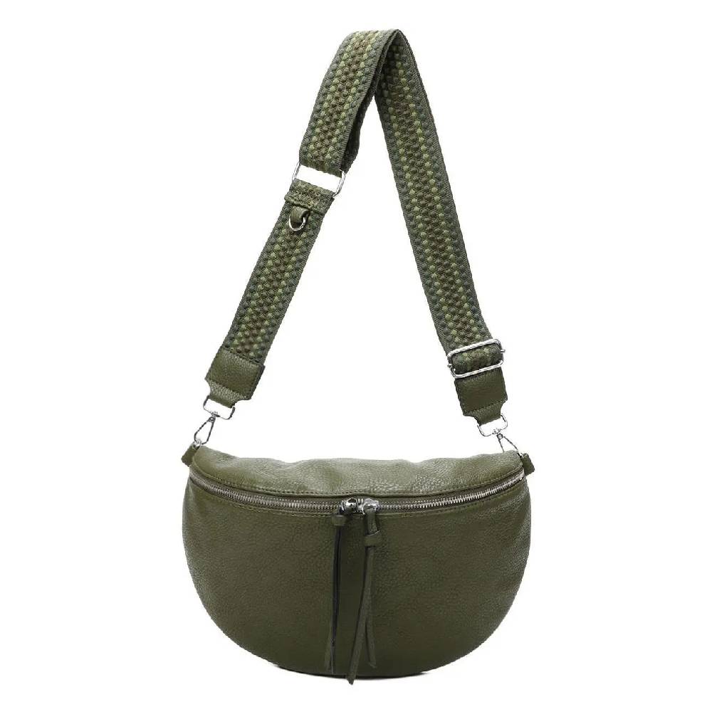 OBC XL Damen Tasche Crossbody Gürteltasche Messenger-Tasche Hüfttasche Bauchtasche Umhängetasche Cross-Over Bodybag Schultertasche Handytasche Leder Optik Vierteljährliche Förderung