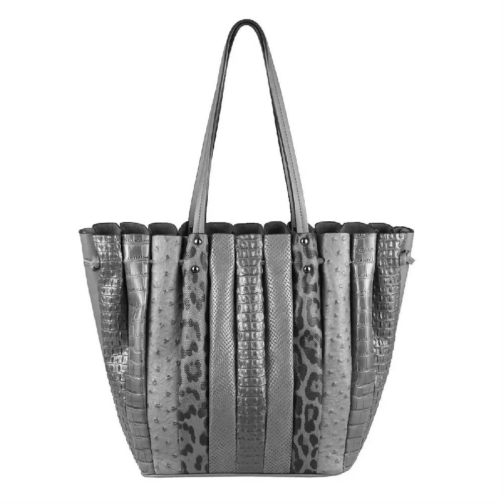 OBC XXL DAMEN TASCHE Shopper Handtasche Arbeit Bag Umhängetasche Schultertasche Leder Optik Kroko Strauß Leoparden Print Bis zu 55% Rabatt